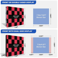 Support de toile de fond en aluminium pour affichage publicitaire, présentoirs pop-up, toile de fond pour médias, impression de logo, mur extensible télescopique – Offre Spéciale