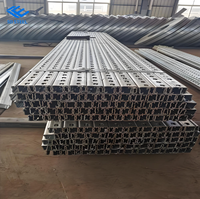 Système de montage solaire au sol facile à installer, rail photovoltaïque, structure solaire photovoltaïque en alliage d'aluminium pour montage au sol