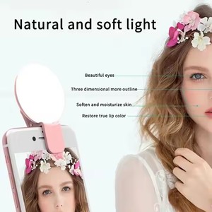 Hot Bán <span class=keywords><strong>Mini</strong></span> Có Thể Sạc Lại Clip Xách Tay Make Up Máy Ảnh Điện Thoại Nhỏ Vòng LED Ánh Sáng Ảnh Tự Sướng Trang Điểm Vòng Ánh Sáng Cho Điện Thoại Máy Ảnh - Product Image 5