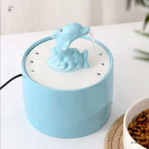 Creative universal smart cat water dispenser automatic live water ceramic cat and dog pet water dispenser cat fountain