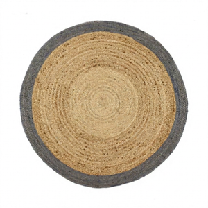 Jute Plush <b>Boho</b> <b>Rug</b> Solid Color Non-Slip Washable Machine Made Modern Design for Bohemian Style Home Decor - Product Image 1