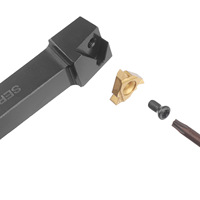 Ensemble de 7 outils de tournage pour tour, diamètre de tige 12 mm, lames de fraisage métalliques, pièces en acier pour usinage CNC, non revêtues, CG1887, Zhejiang