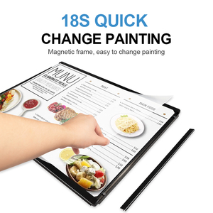 Tùy chỉnh khung nhôm LED trong nhà thân thiện với môi quảng cáo Bảng <span class=keywords><strong>menu</strong></span> treo hộp đèn cho Nhà hàng đặt hàng <span class=keywords><strong>menu</strong></span> nhà máy trực tiếp - Product Image 6