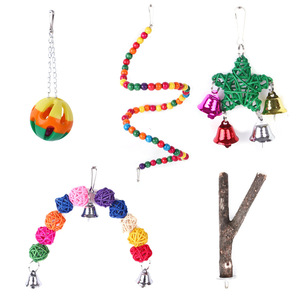 Toptan 5 paket <span class=keywords><strong>Pet</strong></span> kuş oyuncaklar papağan güvercin Swin çan seti Toya küçük <span class=keywords><strong>Pet</strong></span> kolye oyuncaklar malzemeleri - Product Image 6