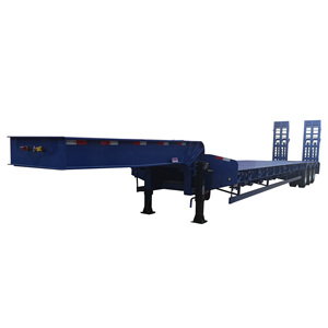 Semirremolque de perfil bajo de 50 toneladas con tres ejes para remolcar excavadoras, contenedores de 20' y 40' - Product Image 1