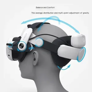 Sangle de tête <span class=keywords><strong>BOBOVR</strong></span> M3 PRO avec batterie pour Quest 3/3S, sangle Elite confortable pour casque VR, accessoire de remplacement VR - Product Image 2