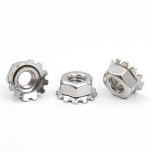 Tuercas de Seguridad Tipo K M3 M5 M6 de Acero Inoxidable/Acero al Carbono con Recubrimiento de Zinc/Níquel, Tuercas Hexagonales con Bloqueo de Dientes Externos - Product Image 4