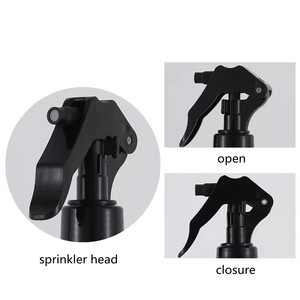 ขวดสเปรย์พลาสติก PET ใส ขนาด 100 มล. 120 มล. 150 มล. 200 มล. 250 มล. พร้อมหัวฉีดสเปรย์แบบไกปืนสีดำใส - Product Image 6