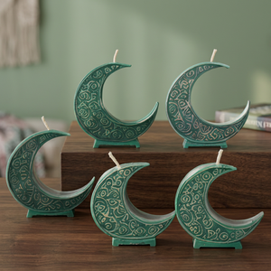 Velas Aromáticas de Cera de Soya con Forma de Luna Creciente, Hechas a Mano, Ecológicas, No Tóxicas, de Larga Duración, Decoración para el Hogar, Regalo para Eid, Venta al Por Mayor - Product Image 4