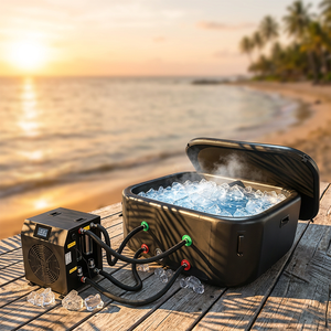 Refroidisseur d'eau pour bain froid, machine de refroidissement 0-40 degrés avec filtre et désinfection à l'ozone - Product Image 1