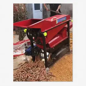 Crop stick corn peeling machine, small peeling and threshing integrated machine