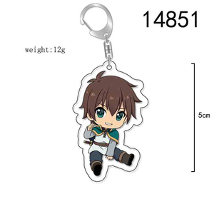Llavero de 55 mm de Anime <span class=keywords><strong>KonoSuba</strong></span>: La Bendición de Dios en Este Maravilloso Mundo, con Personajes como Satou Kazuma, Aqua y Megumin, Regalos de Navidad - Product Image 2