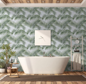 <span class=keywords><strong>Carta</strong></span> da parati autoadesiva pareti foglie verdi parete pellicola floreale impermeabile bagno armadio <span class=keywords><strong>Vintage</strong></span> PVC - Product Image 2
