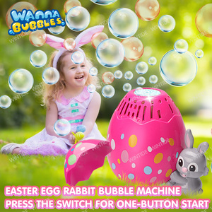 WANNA BUBBLES Jouet Souffleur de <span class=keywords><strong>Bulles</strong></span> Automatique Électrique Lapin, Œuf de Pâques avec Lumières, en Plastique PC pour Enfants - Product Image 2