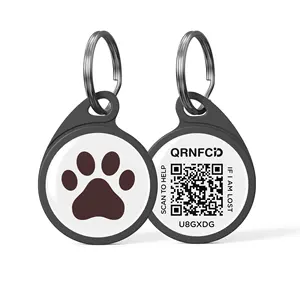 Benutzer definierte NFC QR-Code Epoxy Pet Dog ID Tag