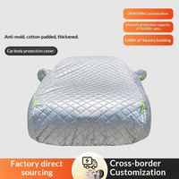 Housse de voiture en coton épais anti-grêle, coupe-vent, isolante thermique et pare-soleil, fabrication chinoise, vente en gros transfrontalière, couverture intégrale