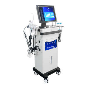 Machine d'hydrodermabrasion de beauté clinique 14-en-1 la plus vendue avec poignée OEM, jet d'eau Aqua Hydro H2O2, prise européenne - Product Image 1