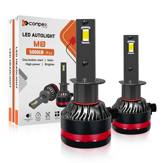 Conpex Top Quality High Power M8 Type LED Headlight Bulbs 9005 9006 H1 H7 H11 Led Car Light 12V 6000K Auto Car LED Headlight