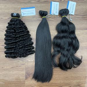 <b>Best</b> Bundle Deal Burmese Curly Weft Hair 100% Raw Vietnamese Hair No Synthetic No tangle Ready to Ship Wholesale - Product Image 2