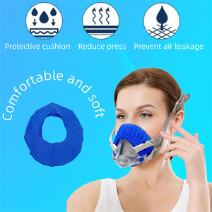 หน้ากาก cpap ซึมผ่านอากาศแผ่นรองหน้ากากนุ่มเนียนนุ่มสบายพร้อมแผ่นรองป้องกันแบบเต็มหน้า - Product Image 2