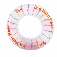Vente directe d'usine, jouets flottants sur l'eau, roue à eau gonflable légère en PVC