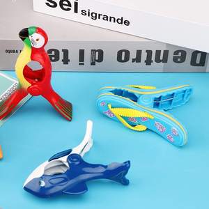 Groothandel Custom Personaliseren Dier Vis Flamingo Papegaai Eenhoorn Shell <span class=keywords><strong>Plastic</strong></span> Handdoek Clips Strandlaken Clip Voor Strand Stoelen - Product Image 3