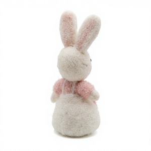 Muñeco de Fieltro de Lana Bordado a Mano, Ecológico, con Diseño de Conejo, para Colgar en la Pared, Decoración Navideña para Interiores - Product Image 3