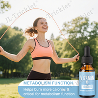Gouttes de vitamine a avec étiquette JULONG OEM Palmitate de rétinyle liquide avec huile de noix de coco MCT Vegan Micellized VIT a Supplément