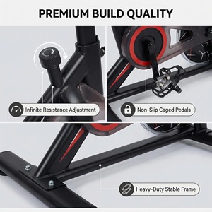 Cyclette Professionale per Allenamento Cardio Domestico, Bici da Spinning per Esercizio Completo del Corpo - Product Image 2