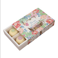 Boîte à soufflé aux jaunes d'œufs, capsules d'emballage portables, boîte à mooncake avec fenêtre, boîte à tarte aux œufs, boîte à soufflé en forme de flocon de neige, boîte cadeau aux bleuets