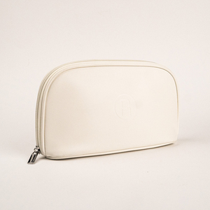 Trousse de maquillage de luxe pour femmes Sac de rangement cosmétique à fermeture éclair en cuir PU avec logo personnalisé pour le voyage - Product Image 1