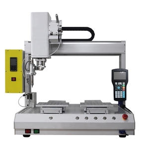 เครื่องเชื่อมลวดป้อนอัตโนมัติแบบหมุน เครื่องบัดกรี LED ประสิทธิภาพสูง / การเชื่อมของ PLC PCB ด้านเดียวและสองด้าน - Product Image 6