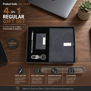 Elegante Combo de Regalo Ejecutivo con Agenda A5, Bolígrafo Magnético Metálico, Tarjetero y Llavero de Cuero Sintético para Eventos Corporativos - Product Image 4