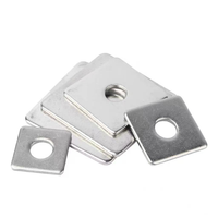 Factory Direct Customizable Carbon Steel Q235 Square Bearing Plate Zinc Plated Hot Dip Galvanized Washer Construction Anchor