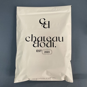Custom Cream Peach Poly Mailers Rose Gold Logo Printed Plastic Shipping Bags Boutique Mailing Envelopes For Small Business - Product Image 2