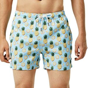 Trajes de Baño Personalizados OEM de Secado Rápido, Reversibles y Transpirables de Spandex/Poliéster para Hombre, Cintura Media, para Gimnasio y Playa, con Cordón Ajustable - Product Image 3