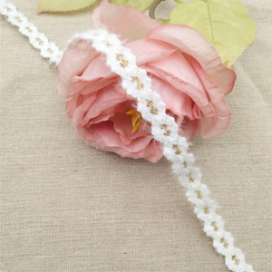 Accesorio decorativo de algodón cofre blanco de encaje francés de alta calidad para prendas y bolsos Técnicas de impresión impresionantes - Product Image 2