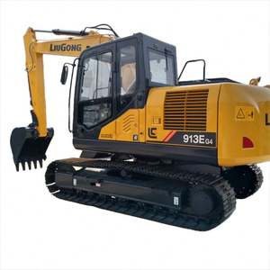 Nouvelle pelle hydraulique sur chenilles d'occasion Liugong 913E G4 13 tonnes, modèle CLG913EG4, avec moteur Cummins pour la construction - Product Image 1