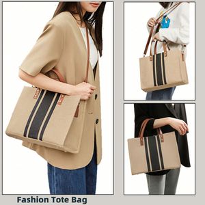 Nouveau sac fourre-tout en toile simple, grande capacité, professionnel, pour les déplacements professionnels, tendance - Product Image 5