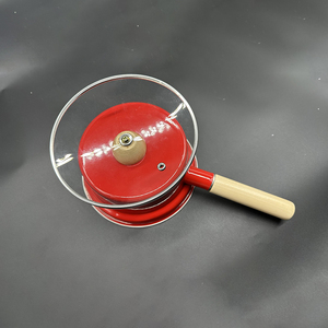 Utensilios de cocina para el hogar Olla <span class=keywords><strong>Ollas</strong></span> de alcaravea Tazón esmaltado <span class=keywords><strong>Ollas</strong></span> de leche con mango de madera - Product Image 6