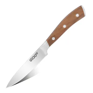 Penjualan laris pisau pengupas buah kecil pisau Paring 3.5 inci pegangan kayu zaitun