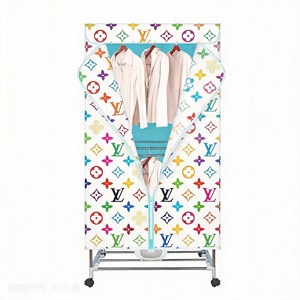 Dortoir à 3 niveaux Mini-séchoir pour vêtements à la maison Support de <span class=keywords><strong>sèche</strong></span>-<span class=keywords><strong>linge</strong></span> électrique chauffant compact portable - Product Image 2