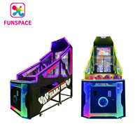 Machine de jeu à pièces de divertissement Arcade Scoreboard Basketball Shooting Machine avec écran vidéo LCD