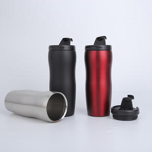 Botella agitadora para exteriores, botella de agua de <span class=keywords><strong>doble</strong></span> pared de acero inoxidable, logotipo personalizado para 500ml, nueva Copa grande para el vientre - Product Image 2