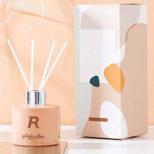 معطر جو زجاجي دائري بأسلوب نورديك من ريلاكسلاينز، متوفر بألوان مخصصة وبسعات 50 مل و100 مل و150 مل للبيع بالجملة - Product Image 1