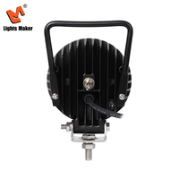 Projecteur de travail LED rond de 3,5 pouces 16W, étanche IP67K, faisceau large, lampe de conduite avec poignée en aluminium et interrupteur LML-0702SBF-16