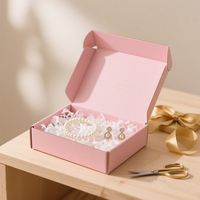 Caja de Cartón Corrugado Impresa Personalizada con Logotipo para Envíos de Comercio Electrónico, Ropa, Belleza y Regalos