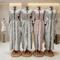 Nouvelle Robe Longue Bubu Africaine Imprimée pour Femme, Tendance 2026, en Polyester Respirant, Ample et Décontractée, Style Ethnique, Idéale pour les Fêtes Estivales