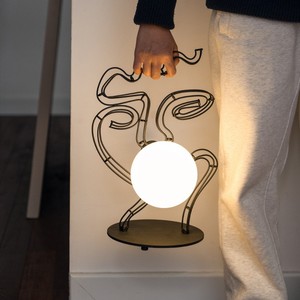 Abstract Line Table <b>Lamp</b> 26x39cm <b>LED</b> E27 Switch Control Eye Caring Decorative <b>Lighting</b> For Bedroom Study Room - Product Image 4