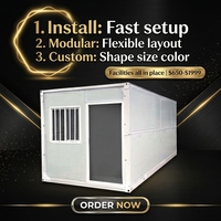 Maison modulaire préfabriquée en conteneur, maison modulaire en acier pliable, taille et forme personnalisées pour une installation rapide, espace de vie